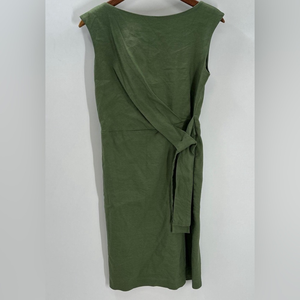 Ann Taylor Sheath Boat Neck green Dress